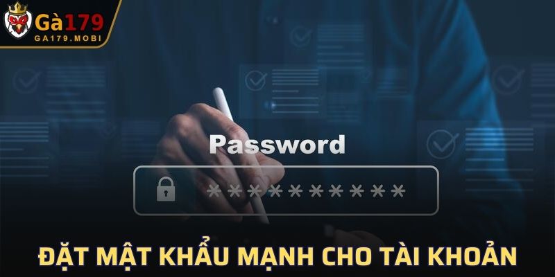 Đặt mật khẩu mạnh cho tài khoản để tăng tỷ lệ bảo mật