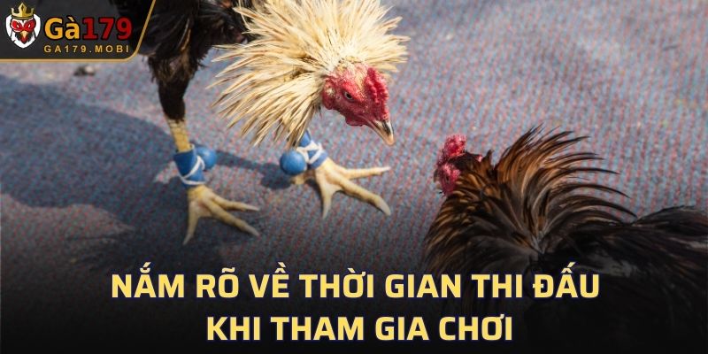 Nắm rõ về thời gian thi đấu khi tham gia chơi